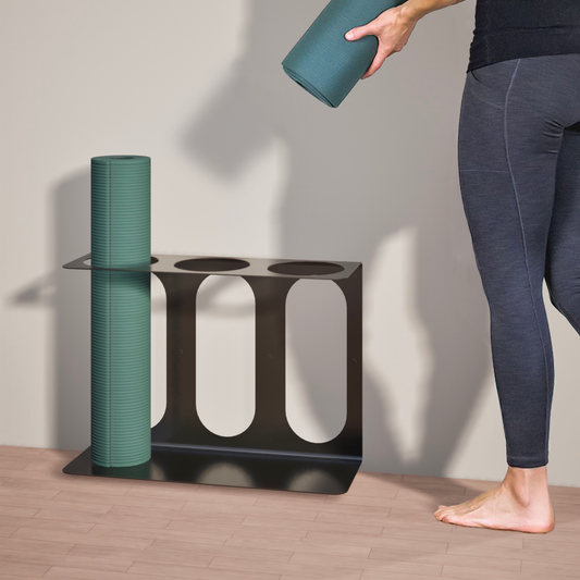 Yoga Mat Rack | Holds 3 Mats/Rollers