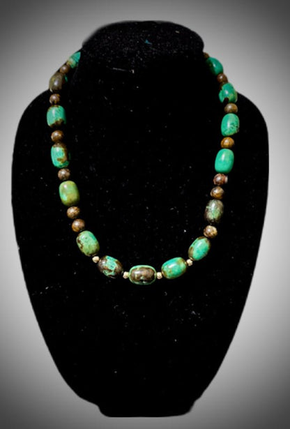 Natural Green Turquoise Necklace - Ethereal Essentials