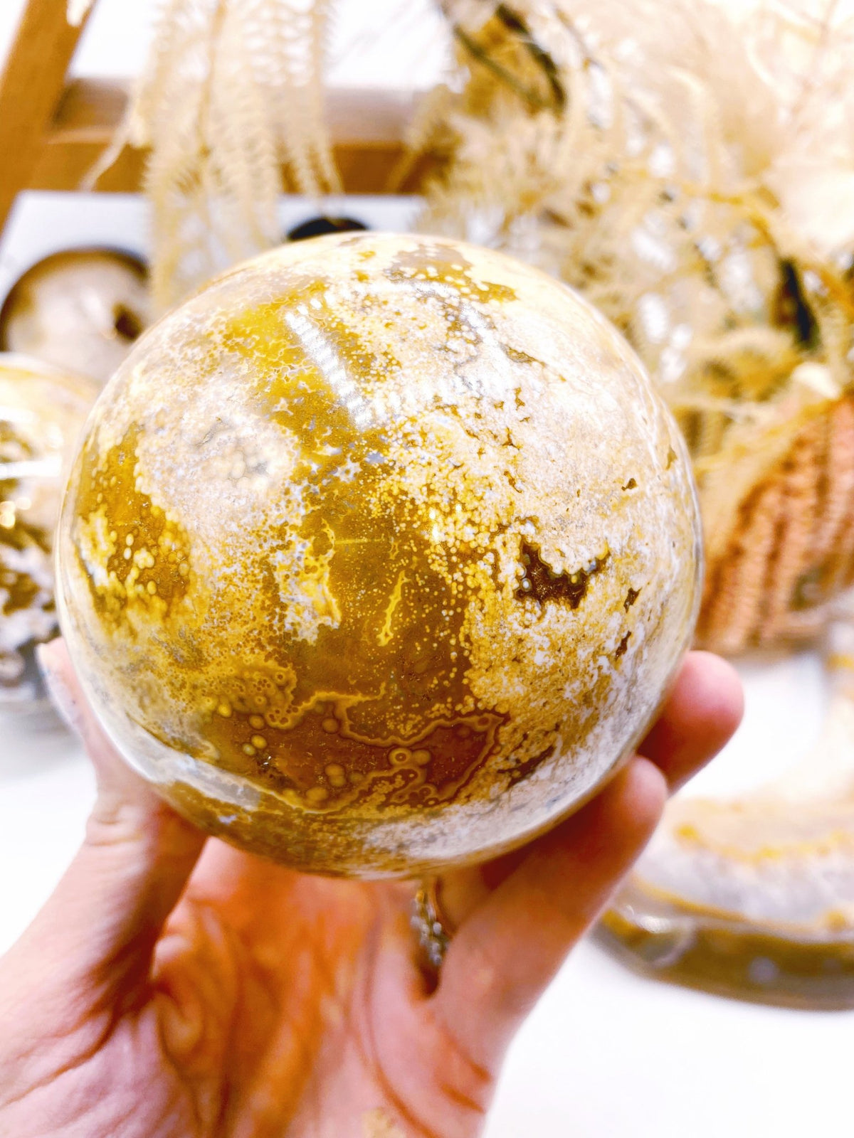 Ocean Jasper Sphere - Ethereal Essentials