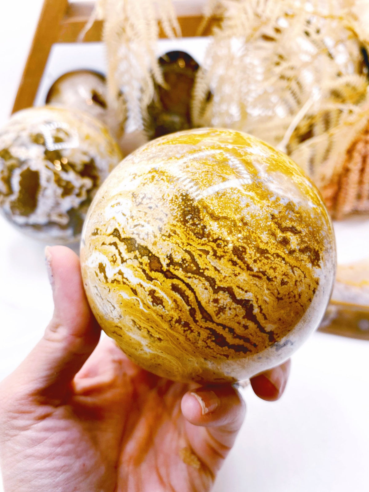 Ocean Jasper Sphere - Ethereal Essentials