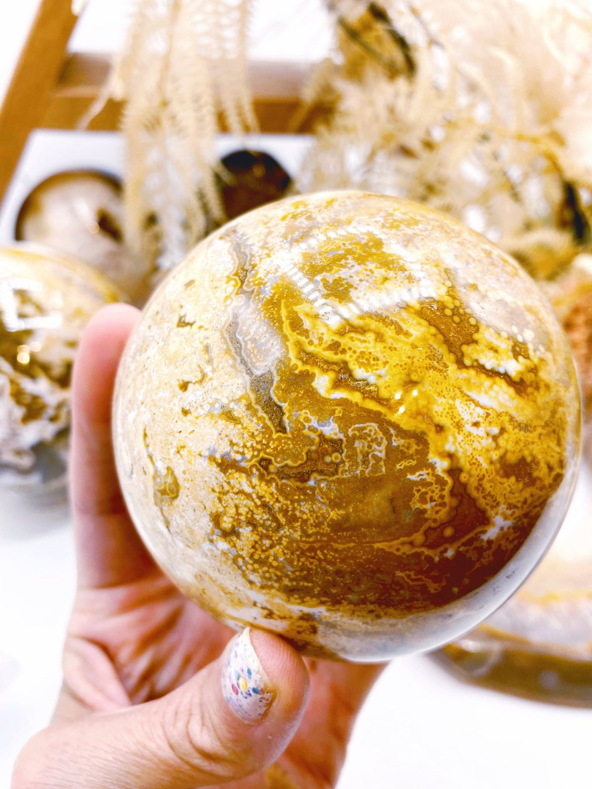 Ocean Jasper Sphere - Ethereal Essentials