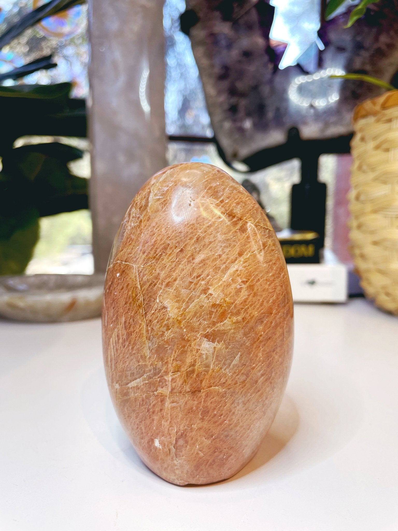Peach Moonstone Freeform - Ethereal Essentials