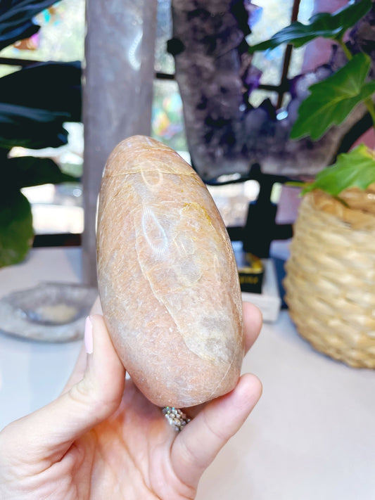 Peach Moonstone Freeform - Ethereal Essentials