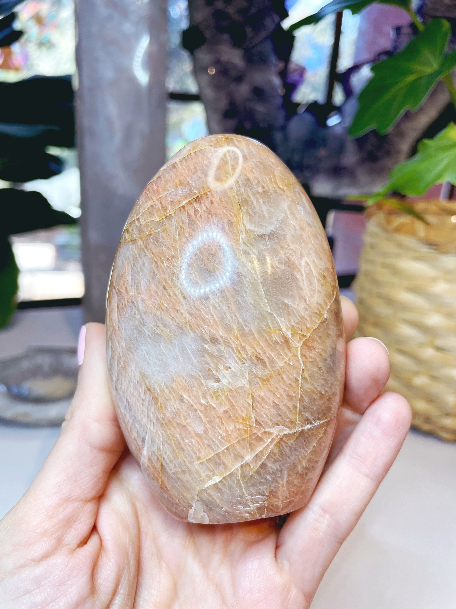 Peach Moonstone Freeform - Ethereal Essentials