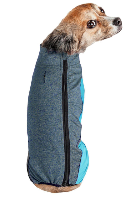 Pet Life® Active 'Chase Pacer' Medium-weight 4-Way-Stretch Yoga Fitness Dog Tracksuit