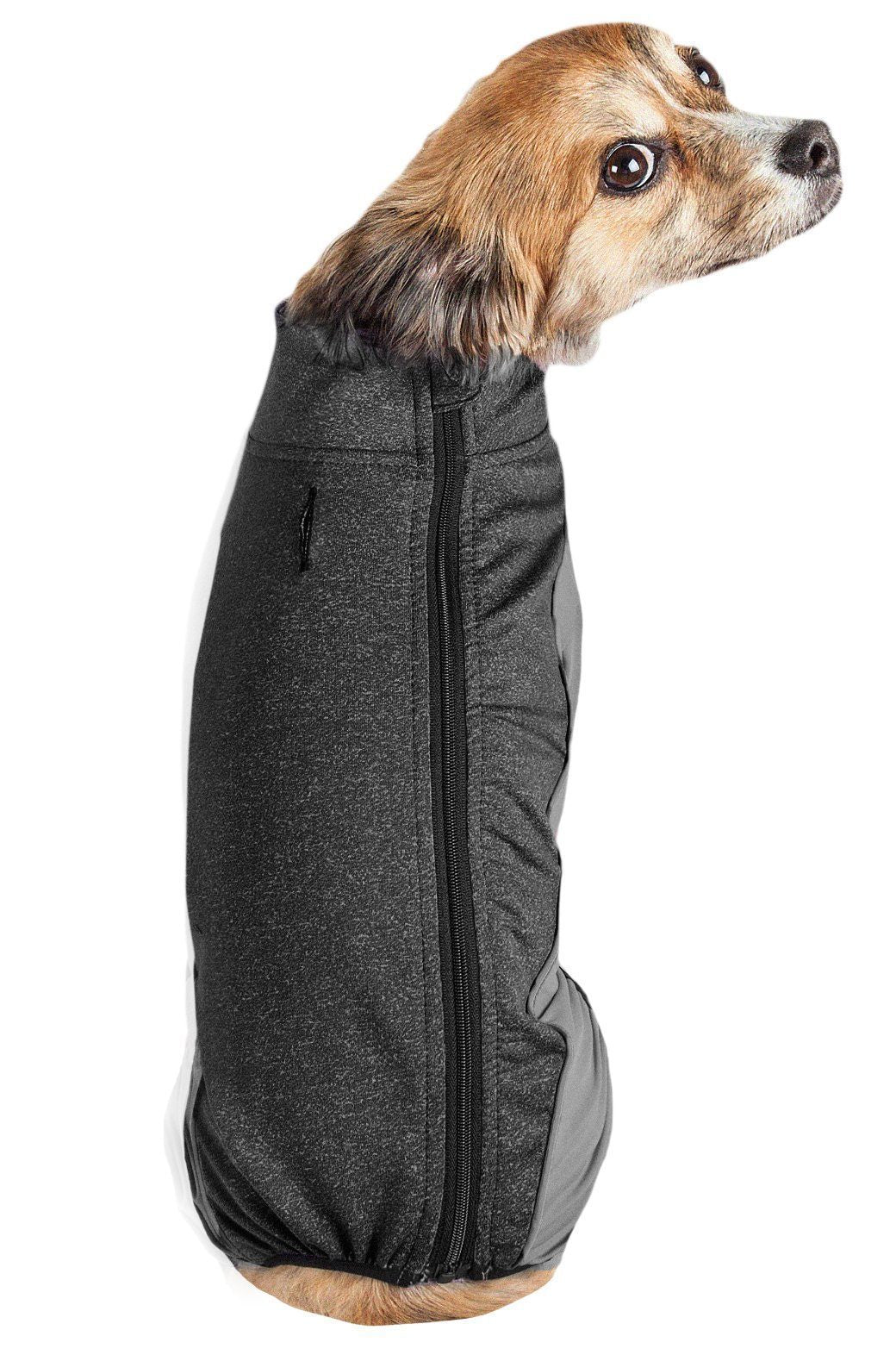 Pet Life® Active 'Chase Pacer' Medium-weight 4-Way-Stretch Yoga Fitness Dog Tracksuit