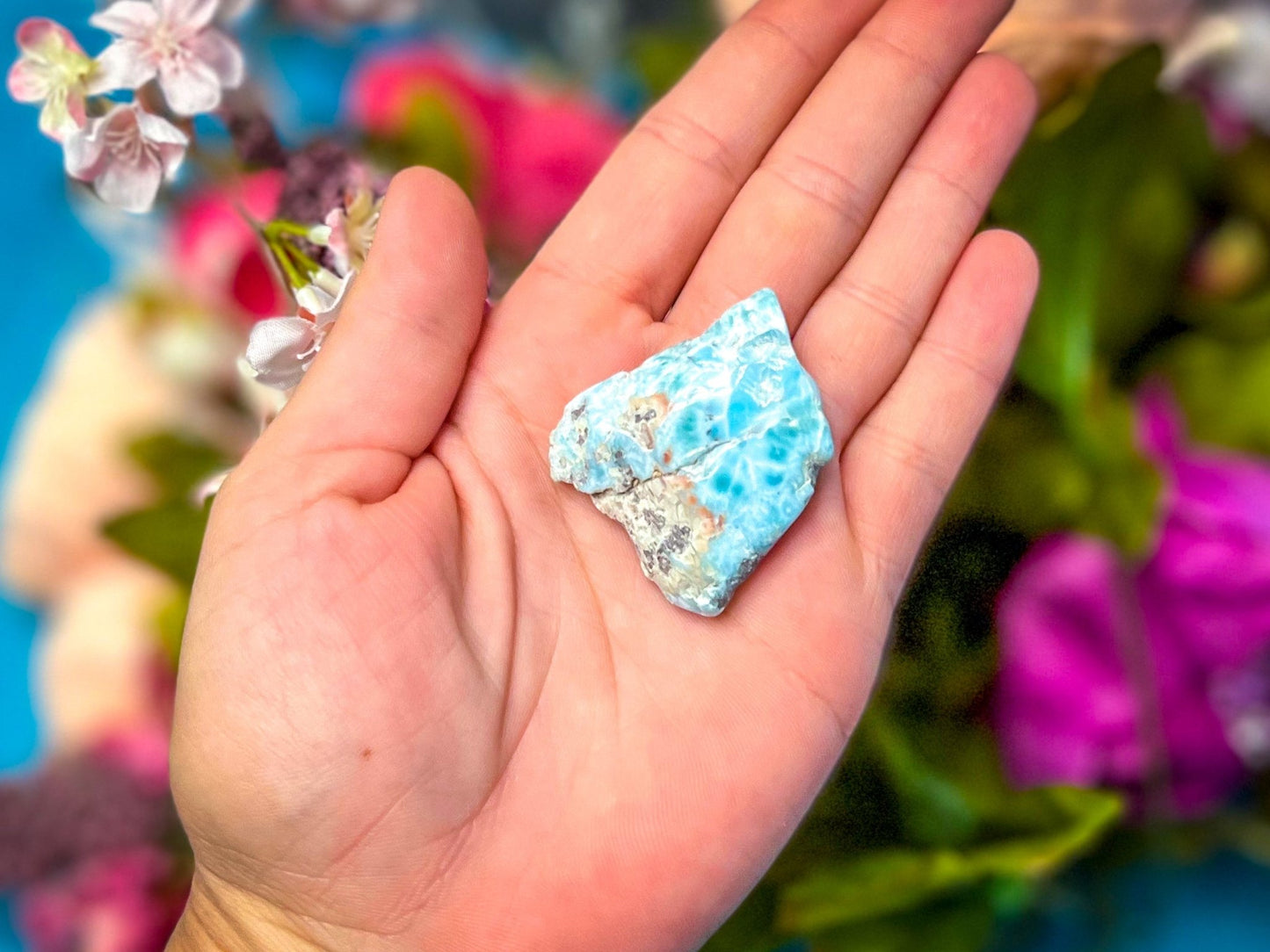 Polished Larimar Slices, Good Quality - Ethereal Essentials