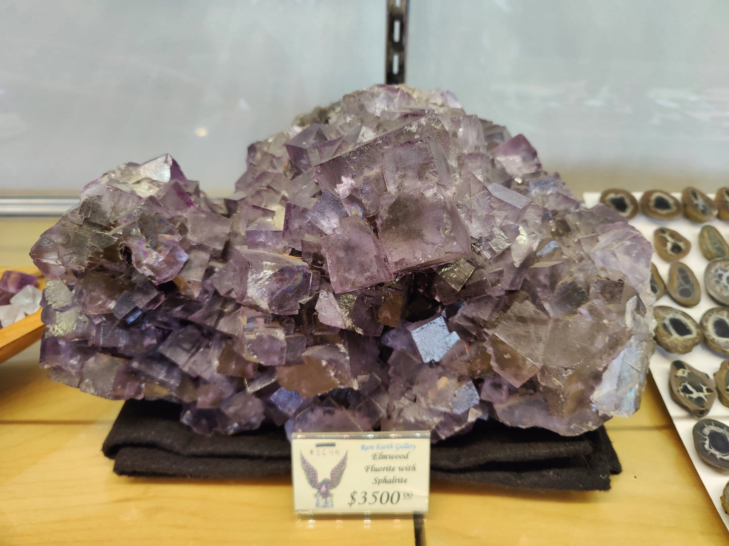 Purple Elmwood Cubic Fluorite Cluster 20.4kg - Ethereal Essentials