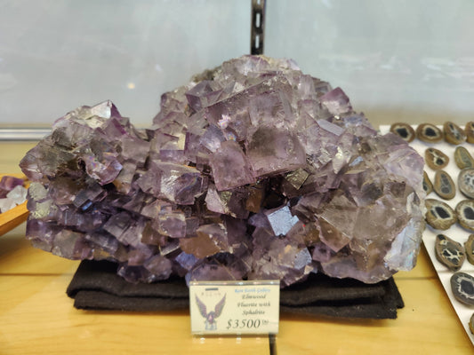 Purple Elmwood Cubic Fluorite Cluster 20.4kg - Ethereal Essentials