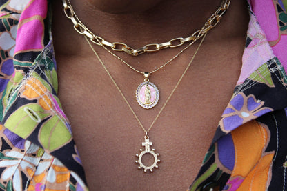 Rosary Bead Necklace 14k Gold - Ethereal Essentials