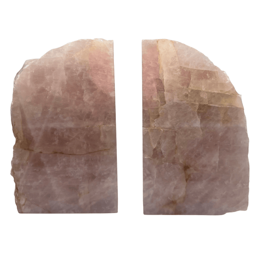 Rose Quartz Bookends - Ethereal Essentials