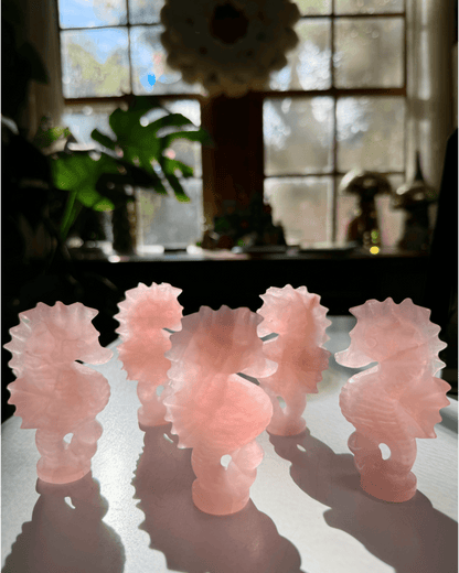Rose Quartz Seahorse - Ethereal Essentials