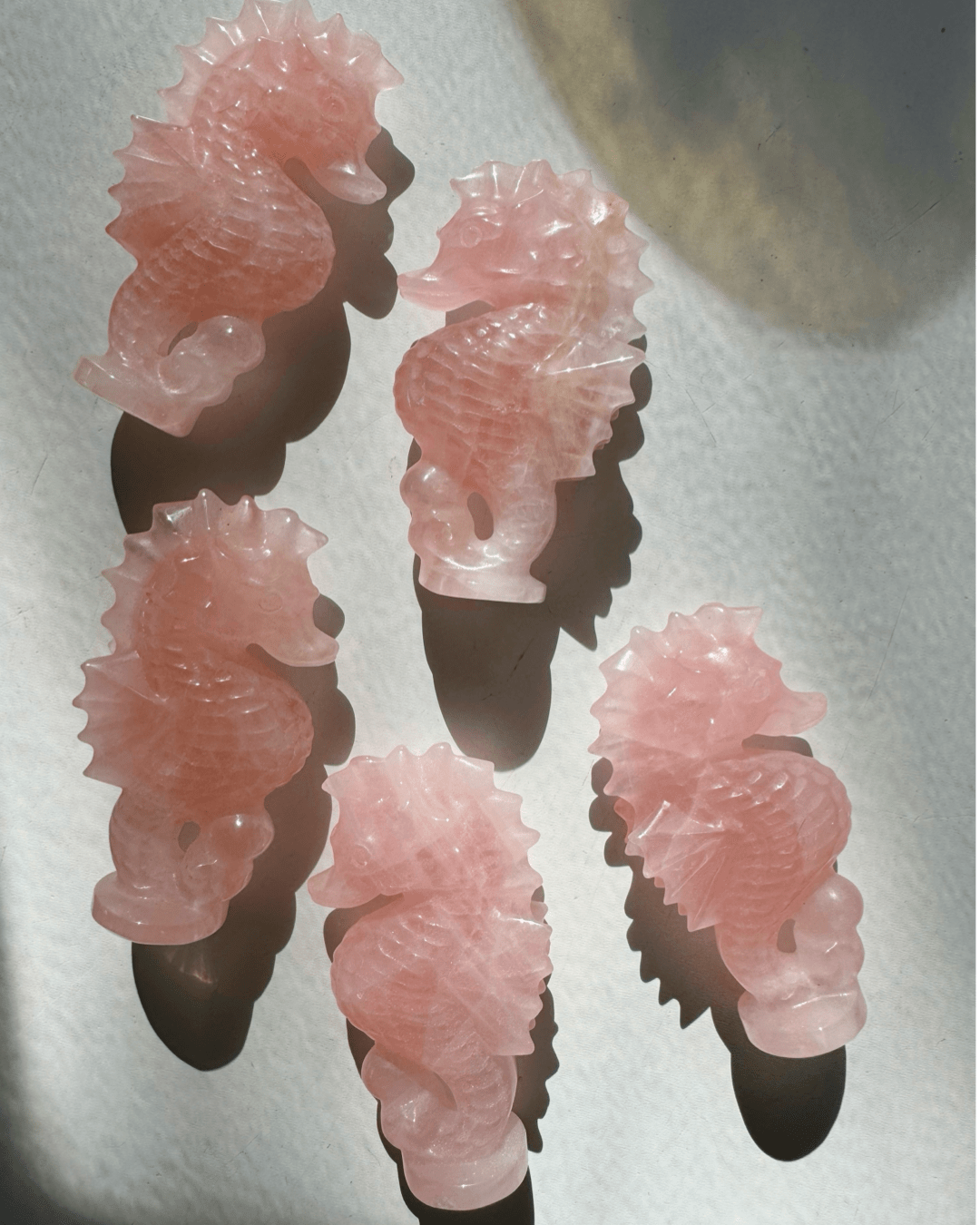 Rose Quartz Seahorse - Ethereal Essentials