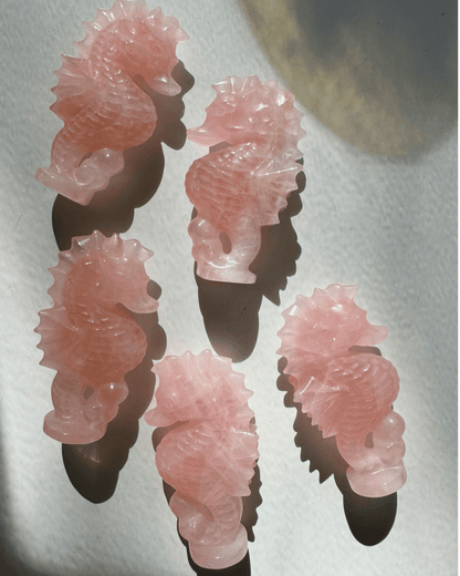 Rose Quartz Seahorse - Ethereal Essentials