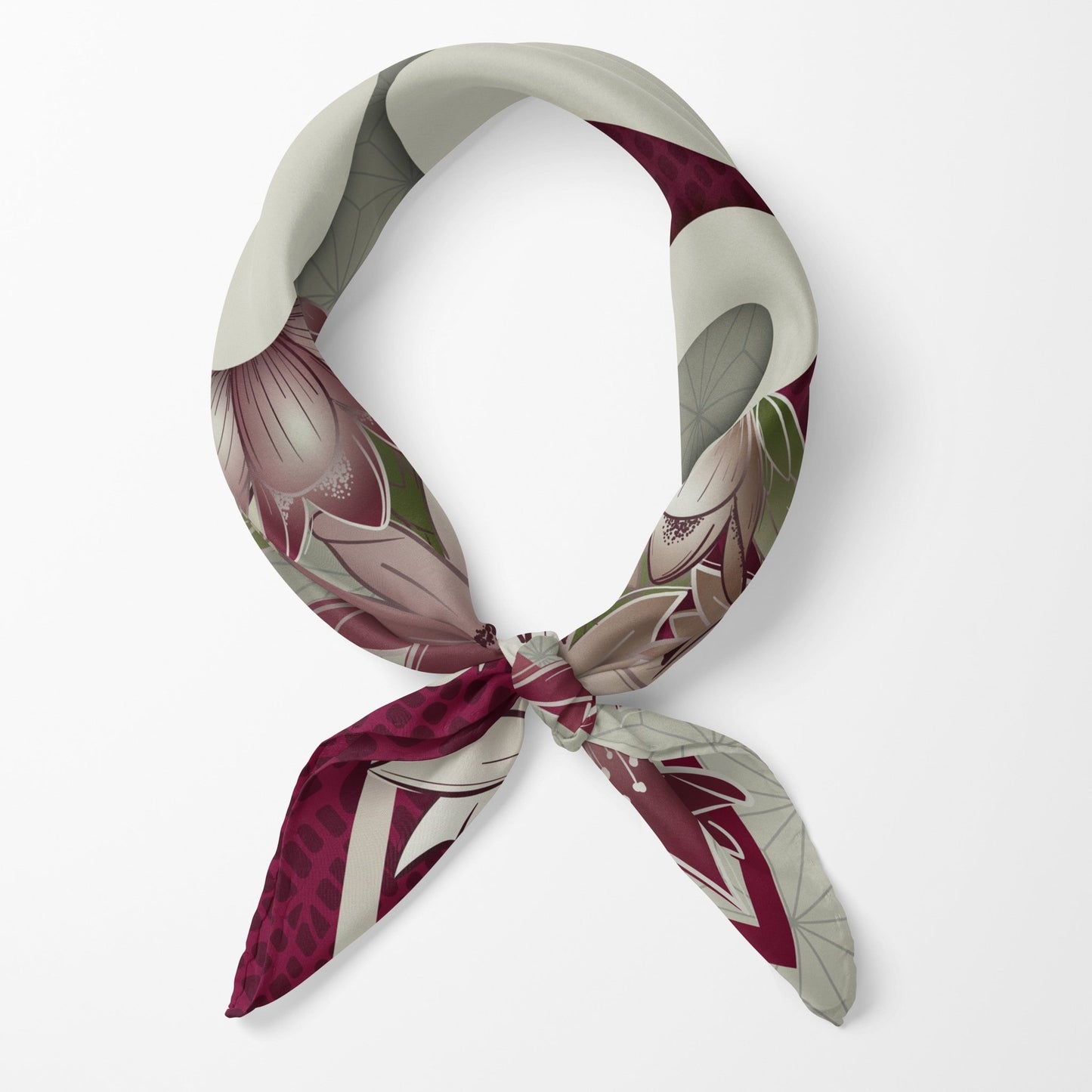Saguaro Blossom Silk Scarf - Classic Size - Ethereal Essentials