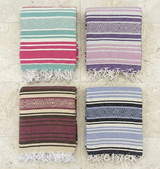 Saltillo Falsa Yoga Blanket - Cotton & Recycled Fiber - Ethereal Essentials