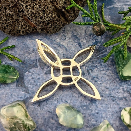Sculptural Witch's Knot Pendant, Handmade - Ethereal Essentials