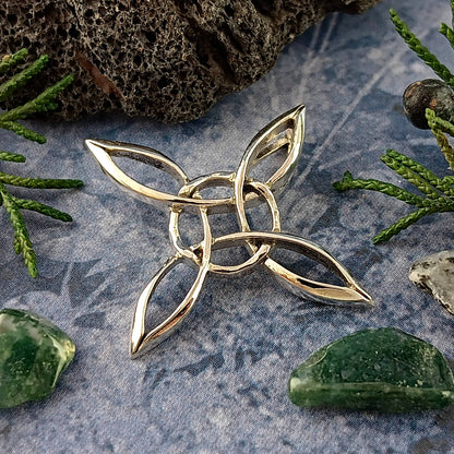 Sculptural Witch's Knot Pendant, Handmade - Ethereal Essentials