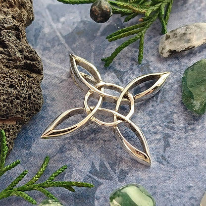 Sculptural Witch's Knot Pendant, Handmade - Ethereal Essentials