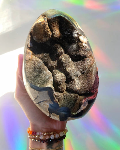 Septarian Geode Dragon Egg - Cutbase - Ethereal Essentials