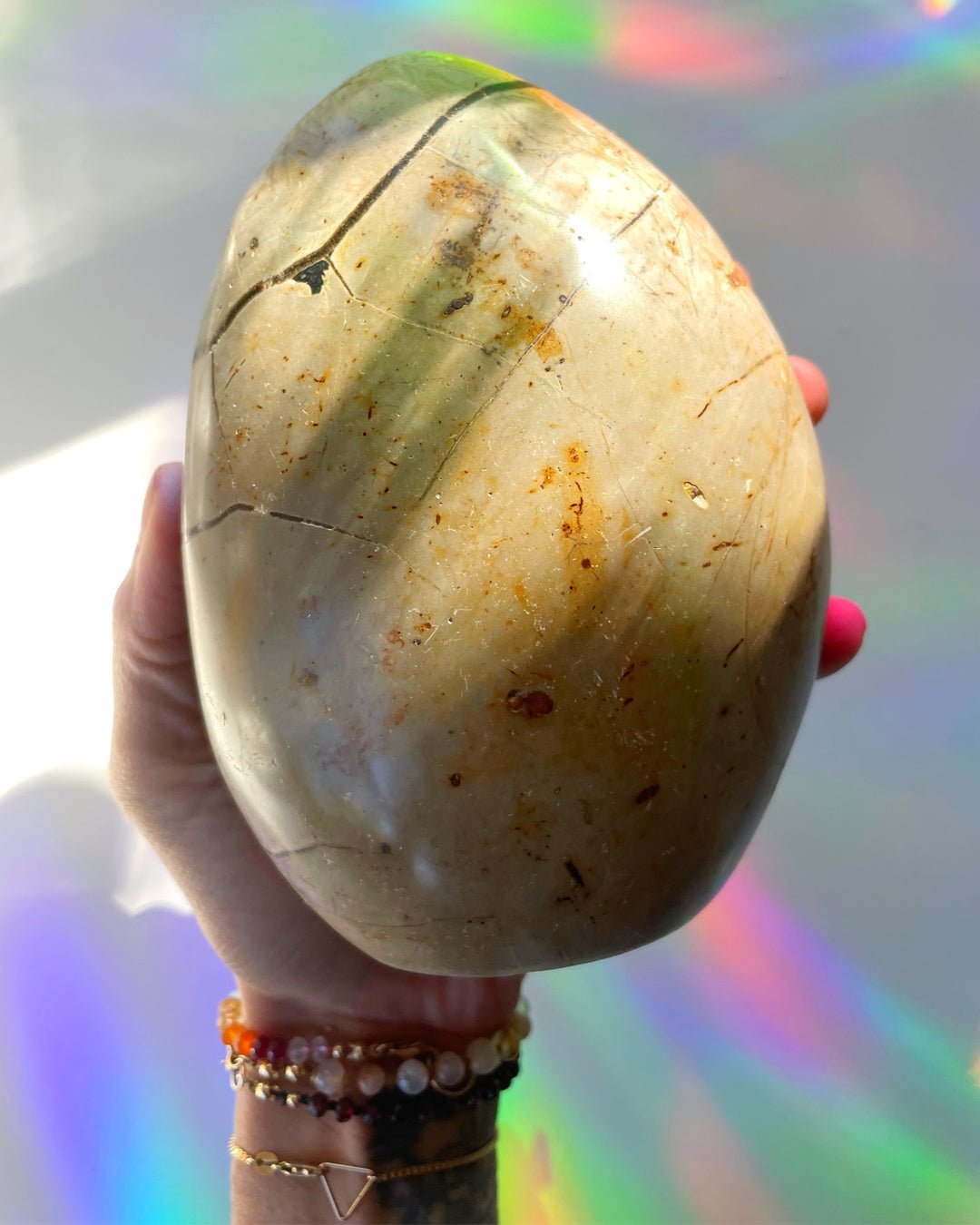 Septarian Geode Dragon Egg - Cutbase - Ethereal Essentials