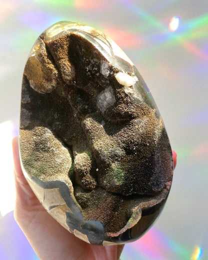 Septarian Geode Dragon Egg - Cutbase - Ethereal Essentials