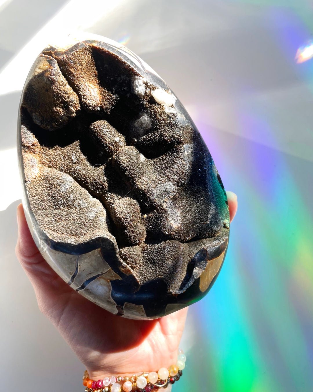 Septarian Geode Dragon Egg - Cutbase - Ethereal Essentials
