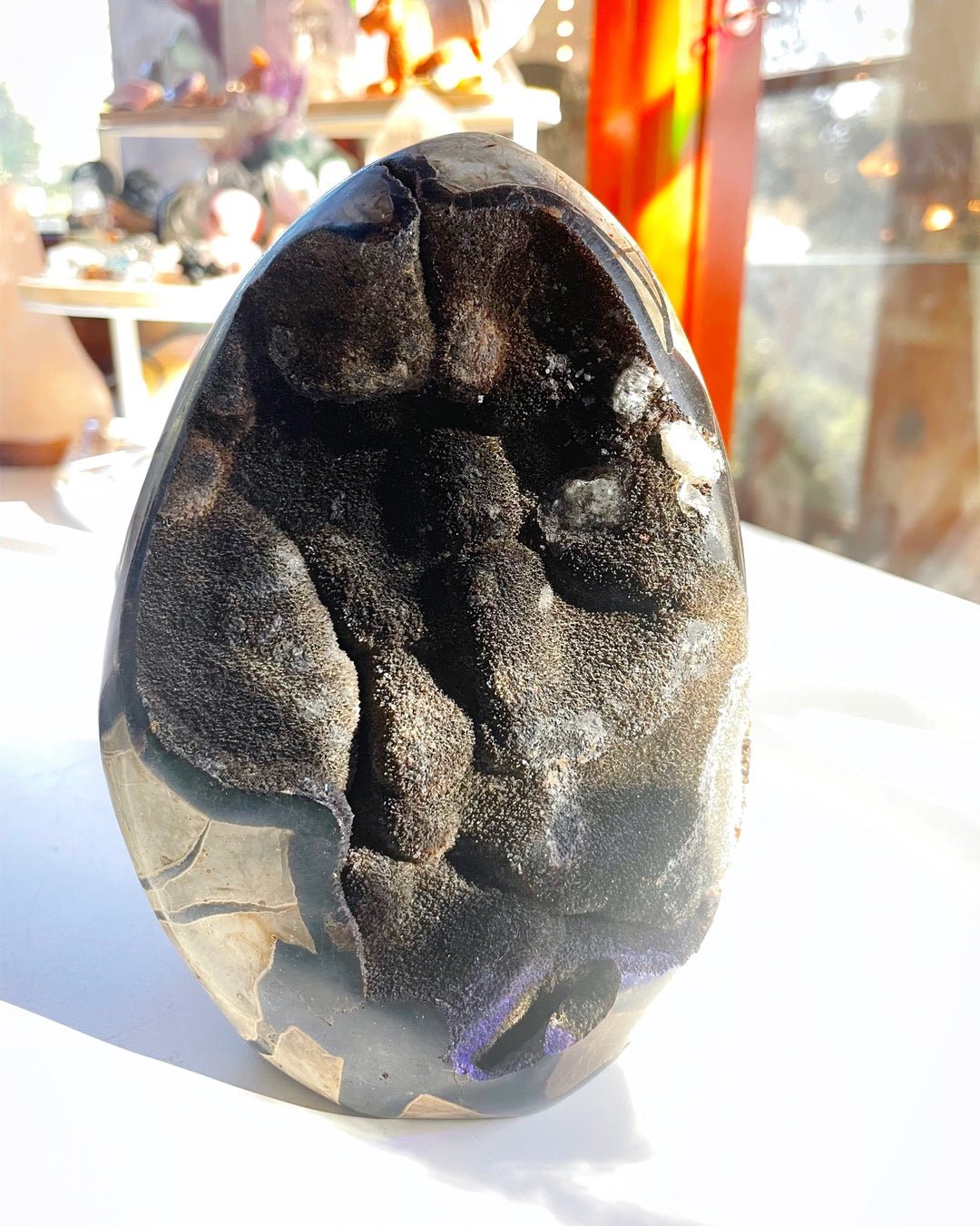 Septarian Geode Dragon Egg - Cutbase - Ethereal Essentials