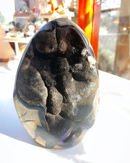 Septarian Geode Dragon Egg - Cutbase - Ethereal Essentials