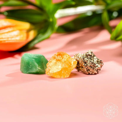 The Abundance Trio - Citrine, Green Aventurine, Pyrite Conscious Items