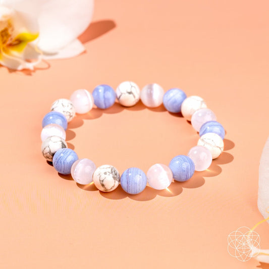 The Empath’s Trio - Blue Lace Agate, Howlite, Selenite