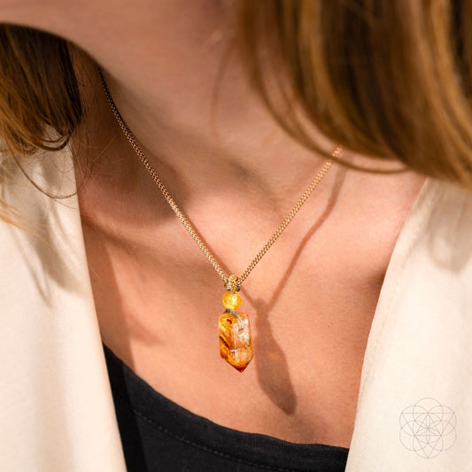 The Prosperity Pendant - Citrine