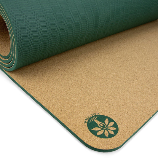 Tiger Lotus Aura Cork Yoga Mat - Ethereal Essentials