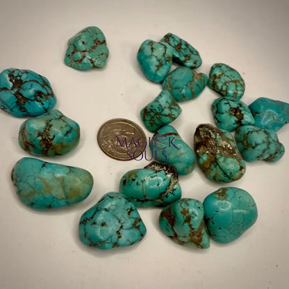 Tumbled Tibetan Turquoise Stone