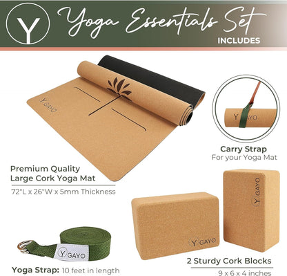 Ultimate Cork Yoga Essentials Kit - Ethereal Essentials