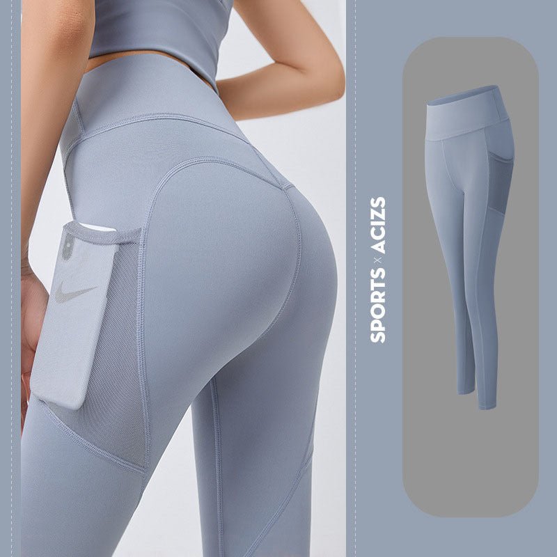 🧘‍♀️ Women's High-Waisted Yoga Leggings with Pockets - Ethereal Essentials