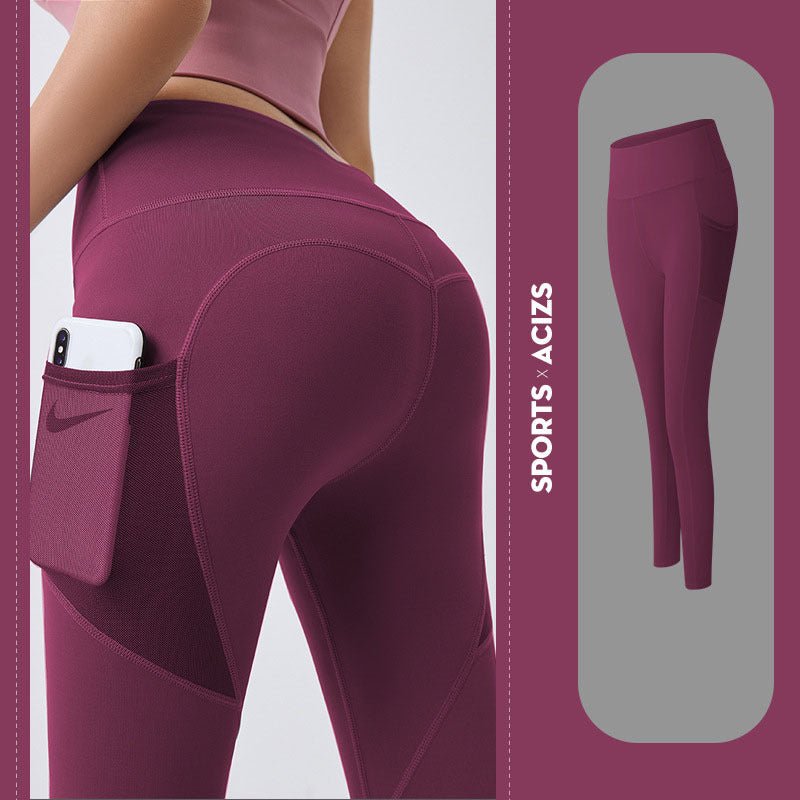 🧘‍♀️ Women's High-Waisted Yoga Leggings with Pockets - Ethereal Essentials