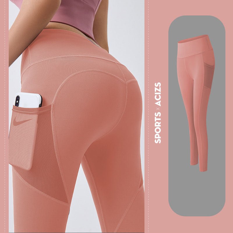 🧘‍♀️ Women's High-Waisted Yoga Leggings with Pockets - Ethereal Essentials
