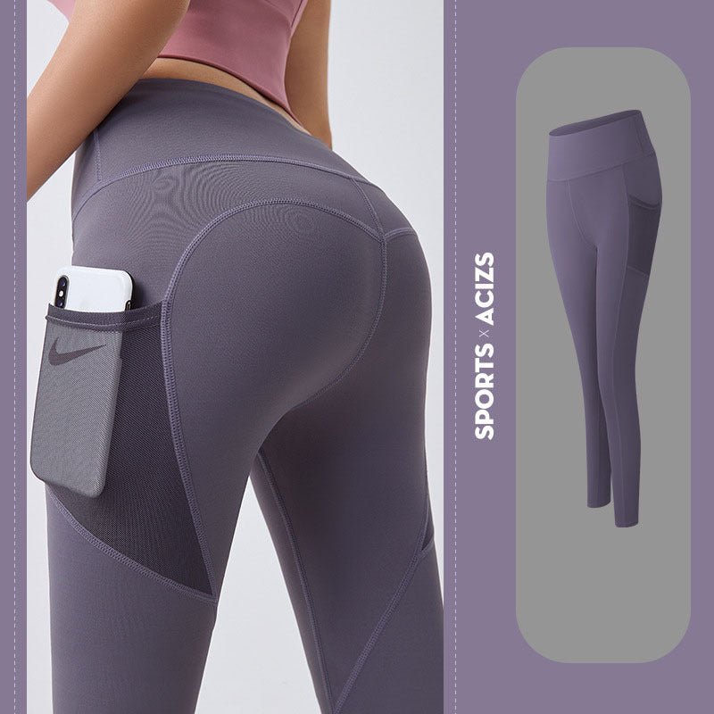 🧘‍♀️ Women's High-Waisted Yoga Leggings with Pockets - Ethereal Essentials