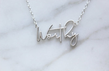 Worthy in Sterling Silver - Ethereal Essentials