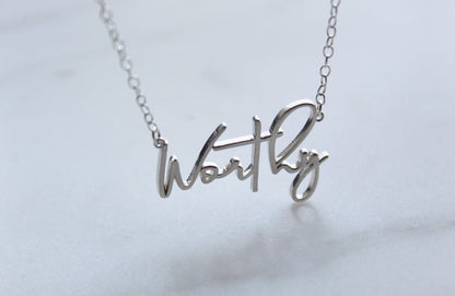 Worthy in Sterling Silver - Ethereal Essentials