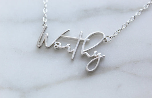 Worthy in Sterling Silver - Ethereal Essentials