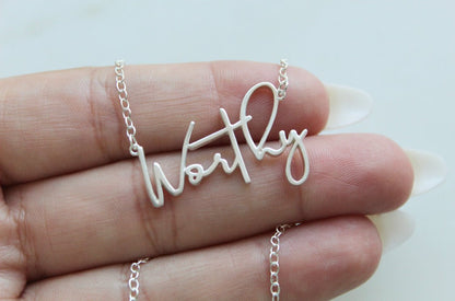 Worthy in Sterling Silver - Ethereal Essentials
