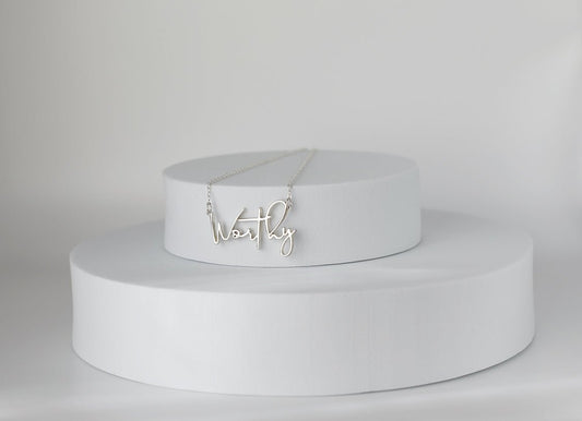 Worthy in Sterling Silver - Ethereal Essentials