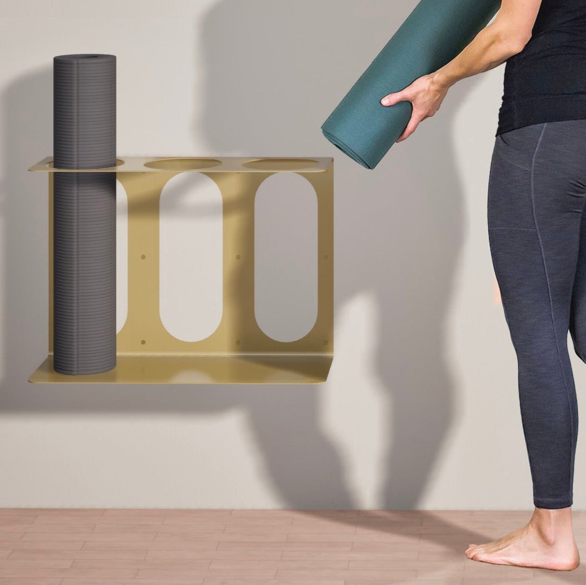 Yoga Mat Rack | Holds 3 Mats/Rollers - Ethereal Essentials