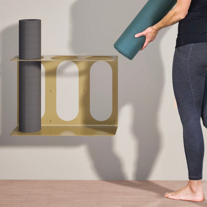 Yoga Mat Rack | Holds 3 Mats/Rollers - Ethereal Essentials